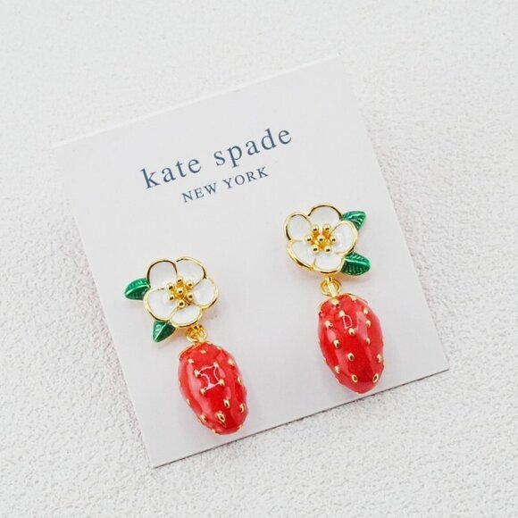 Kate Spade Jewelry - Kate Spade Strawberry Earrings